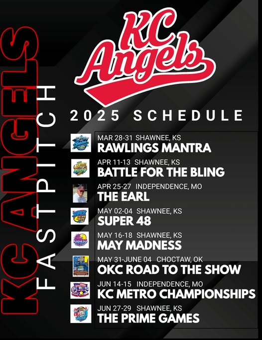 KC Angels 2025 Schedule